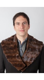 Brown mink fur collar – mink fur remnants